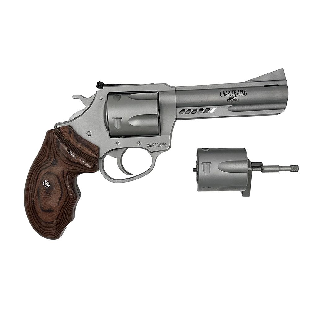 Charter Arms 73942 Revolver Double Dog 357/9MM 4.2" Stainless/Walnut - View 2