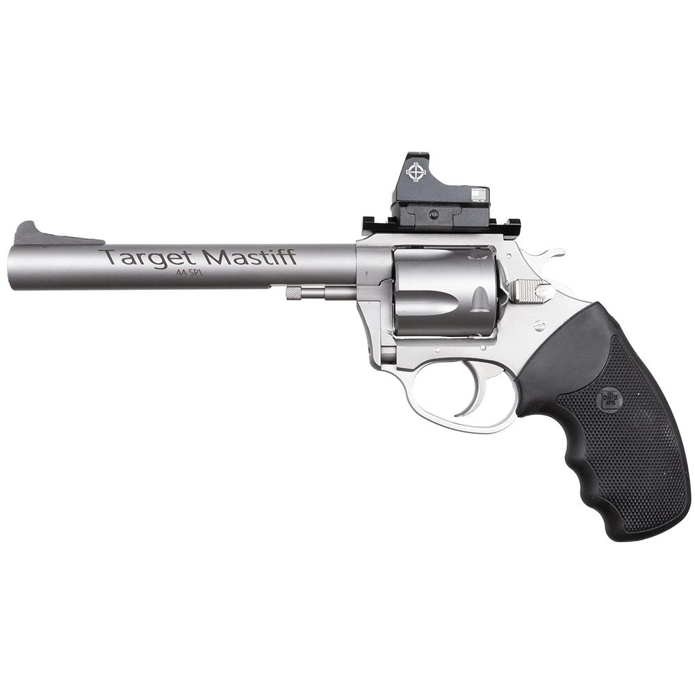 Charter Arms Target Mastiff 44 SPL, Stainless, 6 Ported Barrel, Full Grip, Spurred Hammer, Shrouded Ejector Rod - View 2