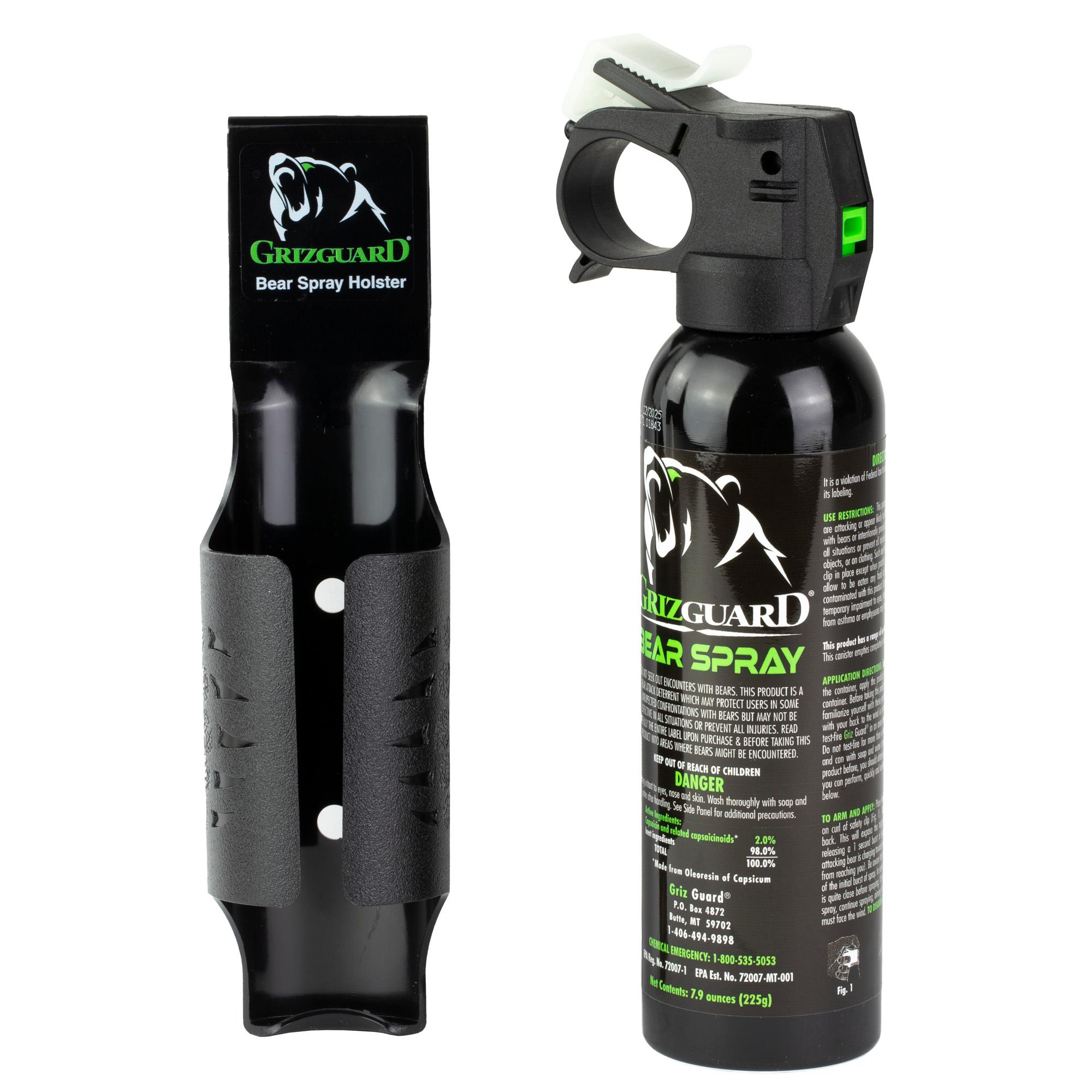 Griz Guard Bear Spray with Holster 7.9 oz Shrink Wrap Retail Packaging - View 2