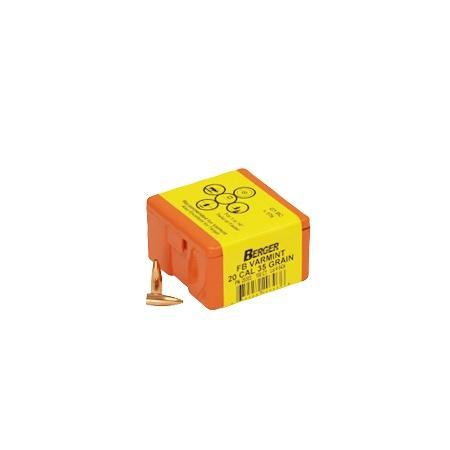 Berger 20303 20 Cal 35GR Flat Base Bullets, 100/Box - View 2
