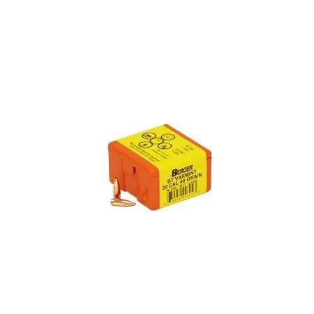 Berger 20304 20 Caliber 40gr Boat Tail Bullets 100/Box - View 2