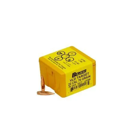 Berger 22418 VLD Target 22 Cal 70gr Bullets 100/Box - View 2
