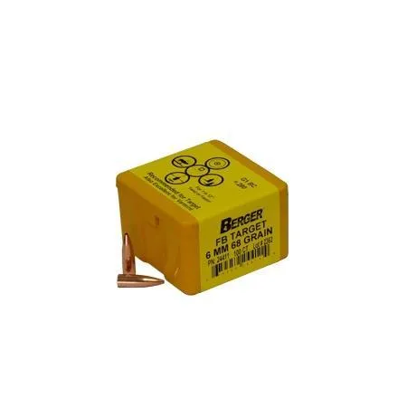 Berger Bullets FB Target 6mm .243 Diameter Flat Base Hollow Point - View 2