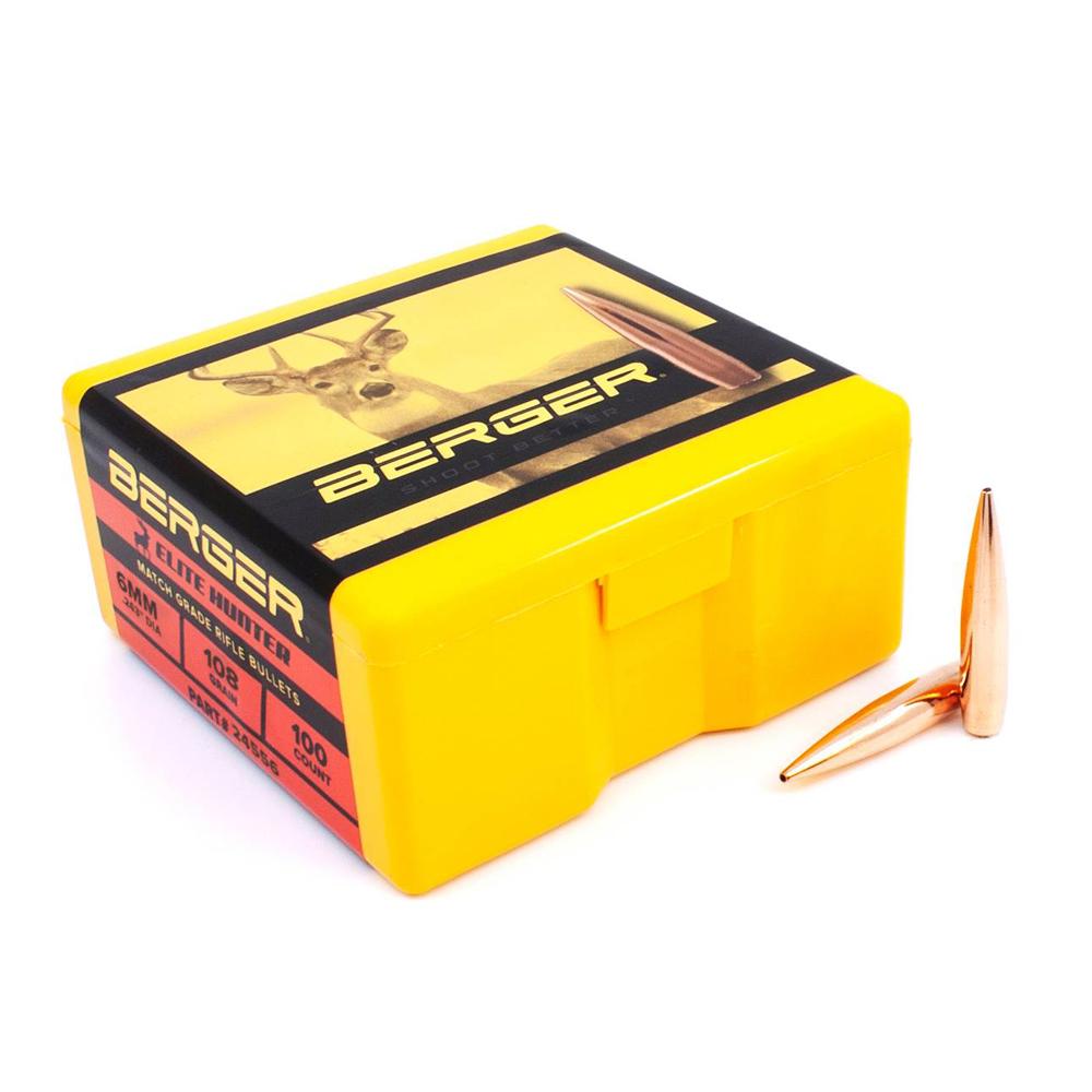 Berger 24556 6mm 108gr Hybrid Boat Tail Bullets 100/Box - View 2