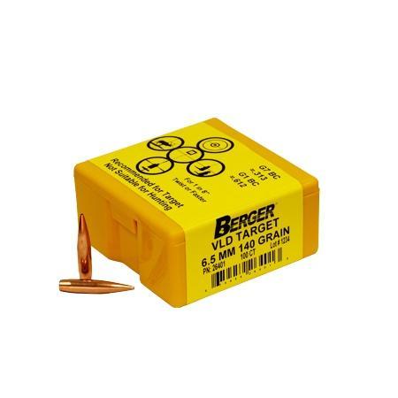Berger 26401 VLD Target 6.5 Creedmoor 140gr 100/Box Long Range Bullets - View 2