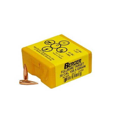 Berger Match Grade Target Bullets .30 cal .308" 155 1-2 gr FULLBORE TARG... - View 2