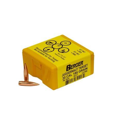 Berger 30418 Target Match 30Cal 185gr Juggernaut Bullets 100/Box - View 2