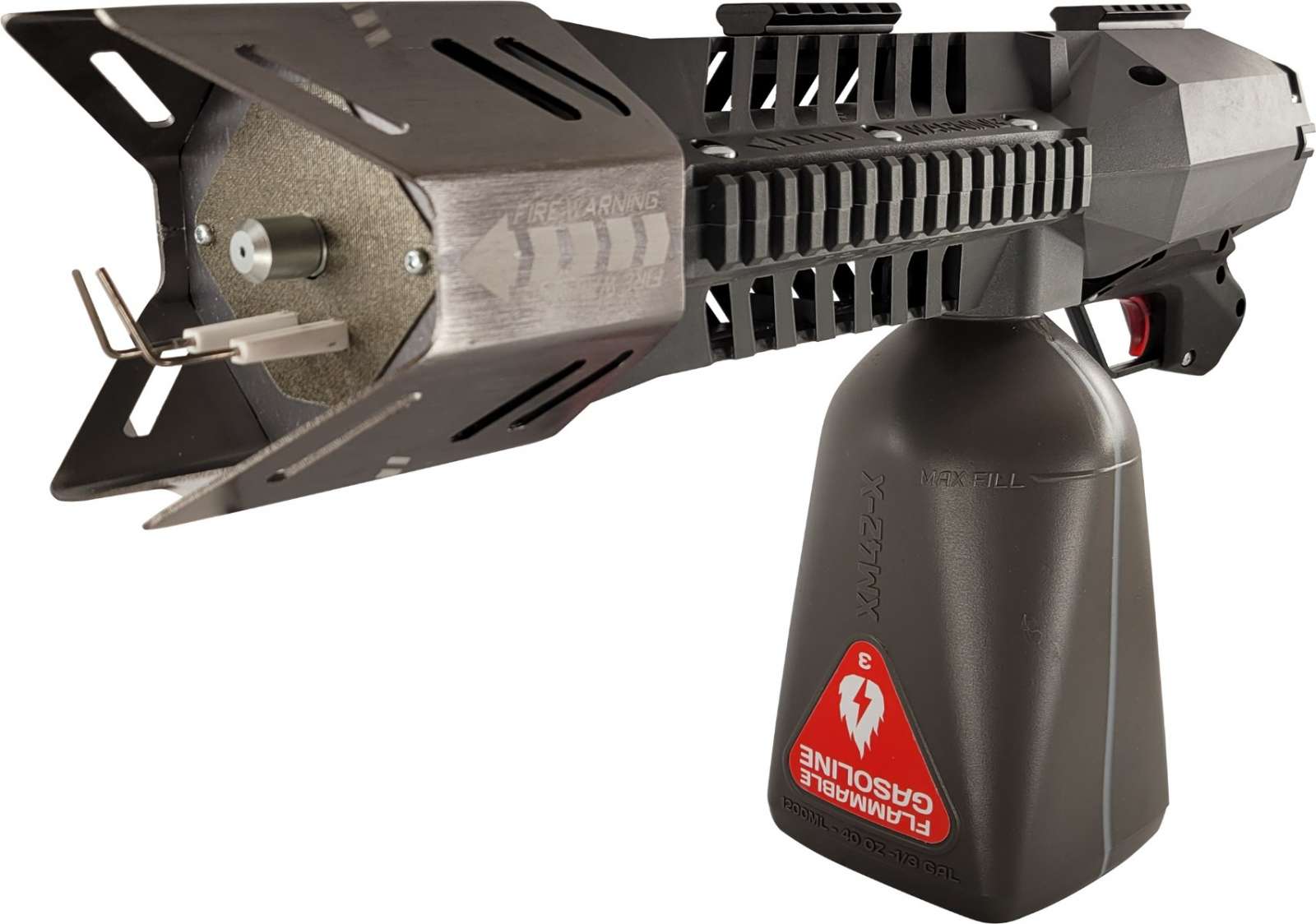XM42-X Flamethrower Stealth Gray Ambidextrous Propane Electronic Ignition - View 2