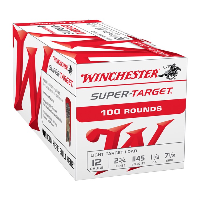 Winchester Super-Target 12 Gauge 7.5 Shot 1 1-8 Ounce 100 Rounds - View 5