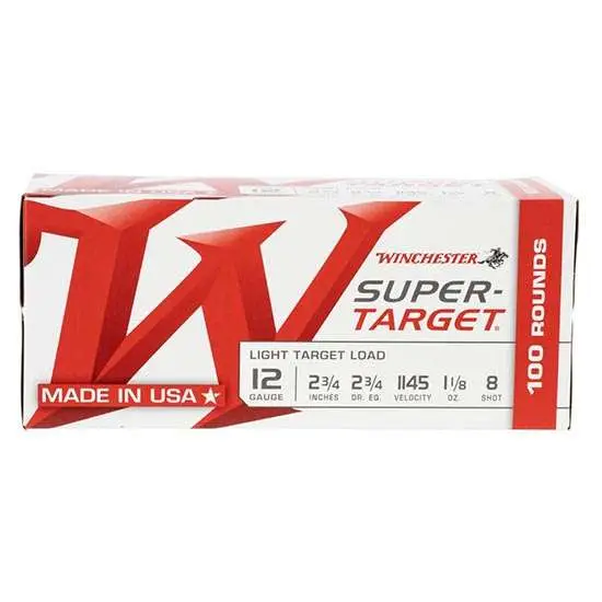 Winchester Trgt128Vp 12 Gauge 2.75 in 1 18 oz 8 Shot 100 Rounds - View 2