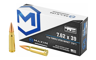Maxim MXM-49003 7.62x39 117 Grain TUI Rifle Ammo, 20rd Box - View 2