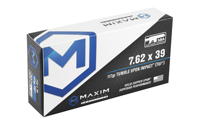 Maxim MXM-49003 7.62x39 117 Grain TUI Rifle Ammo, 20rd Box - View 3