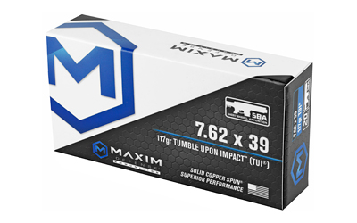 Maxim MXM-49003 7.62x39 117 Grain TUI Rifle Ammo, 20rd Box - View 4