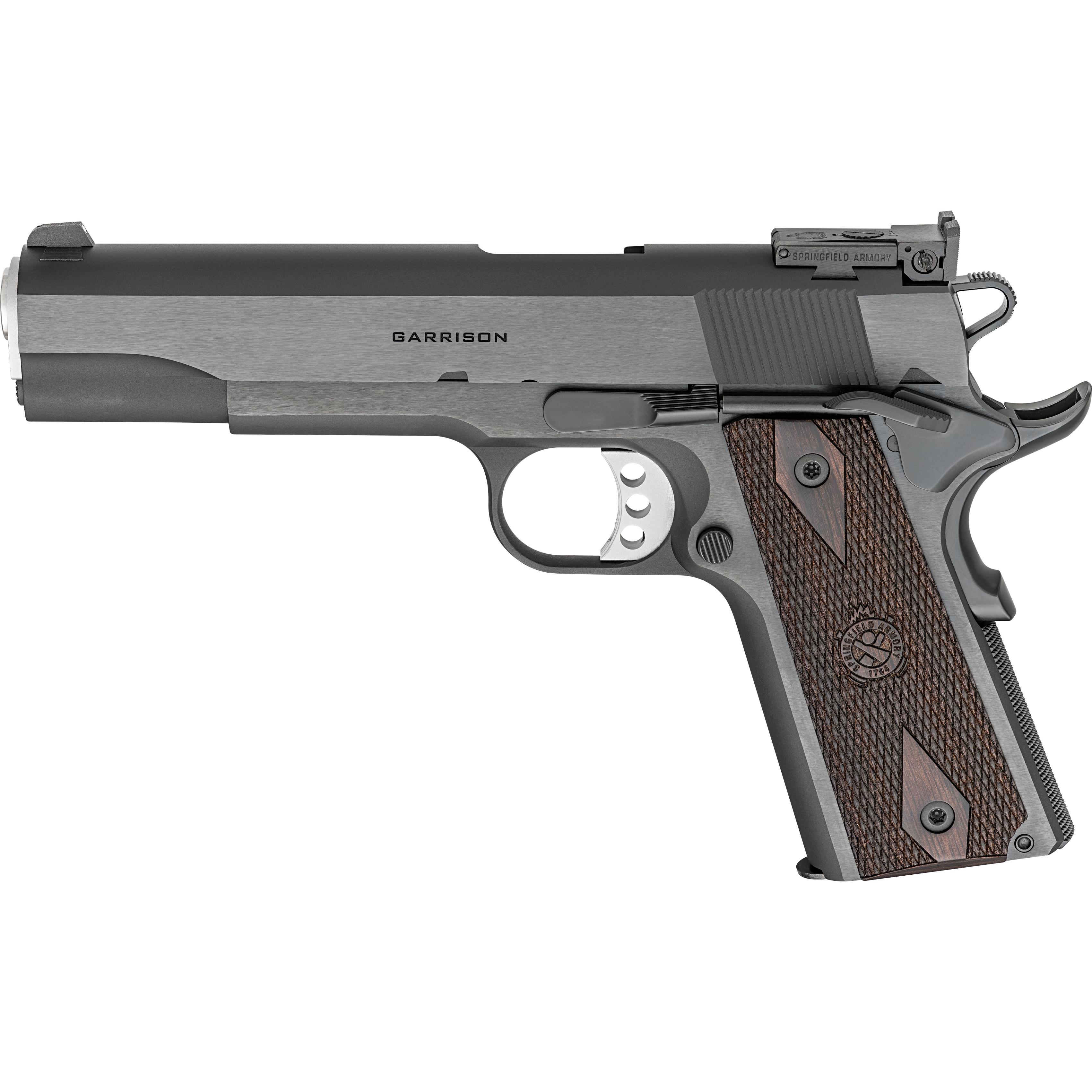 Springfield 1911 Garrison Target Handgun 45 Auto 7rd Magazine 5'' Barrel Adjustable Rear Sight - View 2