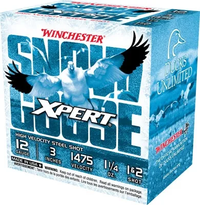 Winchester Ammo WXS12312 Xpert Snow Goose 12 Gauge 3" 1 1/4 oz 1, 2 Shot 25 Per Box/10 Cs - View 2