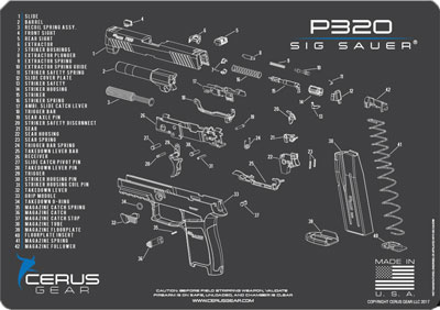 CERUS GEAR SIG P320 SCHEMATIC GRAY/BLUE - View 2