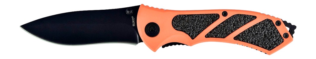 RUKO RUK0061BZ 440A 3-1/4"BLAZ ORN/BLK FOLDING - View 2
