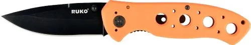 RUKO RUK0075BZ 440A Blaze Orange Folding Knife - View 2