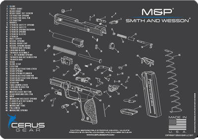 CERUS GEAR S&W M&P SCHEMATIC GRAY/BLUE - View 2