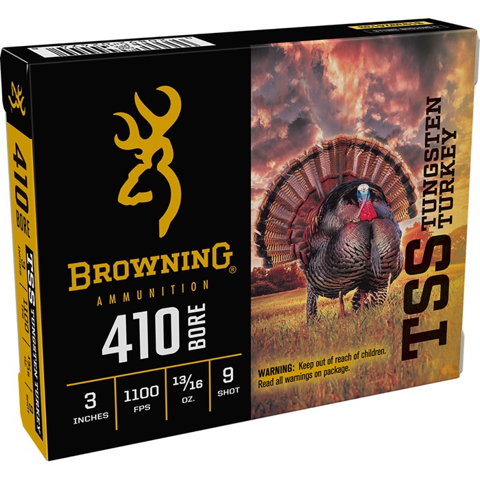 Browning TSS Turkey 410 Gauge 3" 13/16 oz 9 Shot, Tungsten Super Shot 1100 fps Ammo - View 2