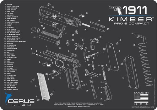 CERUS GEAR KIMBER COMP AND PRO SCHEMATIC GREY - View 2