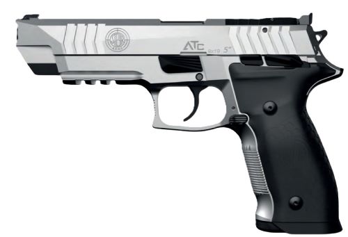 Steyr Arms ATC5BASE ATC Base 9mm Luger 20+1 5" Black Barrel, Nitrocarburized Stainless Steel Lightening Cut/Optic Cut/Serrated Slide & Frame w/Beavertail & Picatinny Rail, Black Grips - View 2