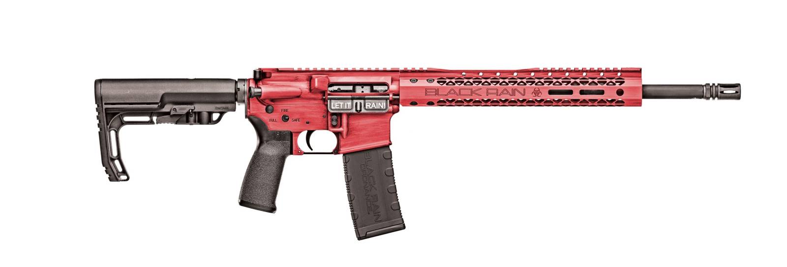 Black Rain Ordnance Spec+ Fusion Rifle 5.56 NATO 16 in Red Battleworn 30 rd - View 2