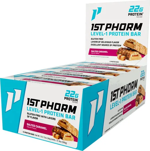 1ST PHORM Level 1 Bar Salted Caramel Protein Snack - View 2