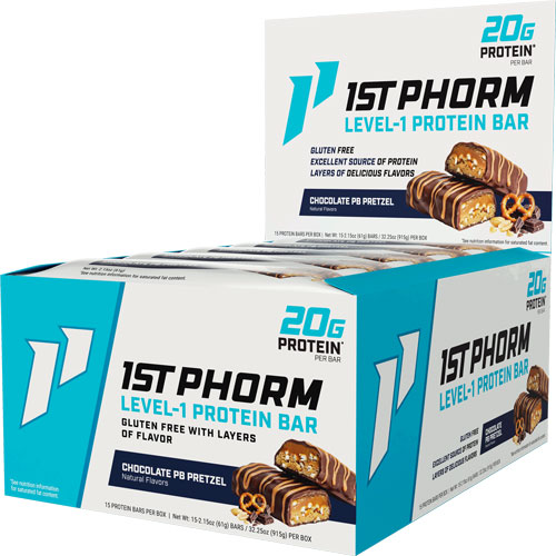 1ST PHORM LEVEL 1 BAR CHOCOLATE PB PRETZEL 15 - View 2