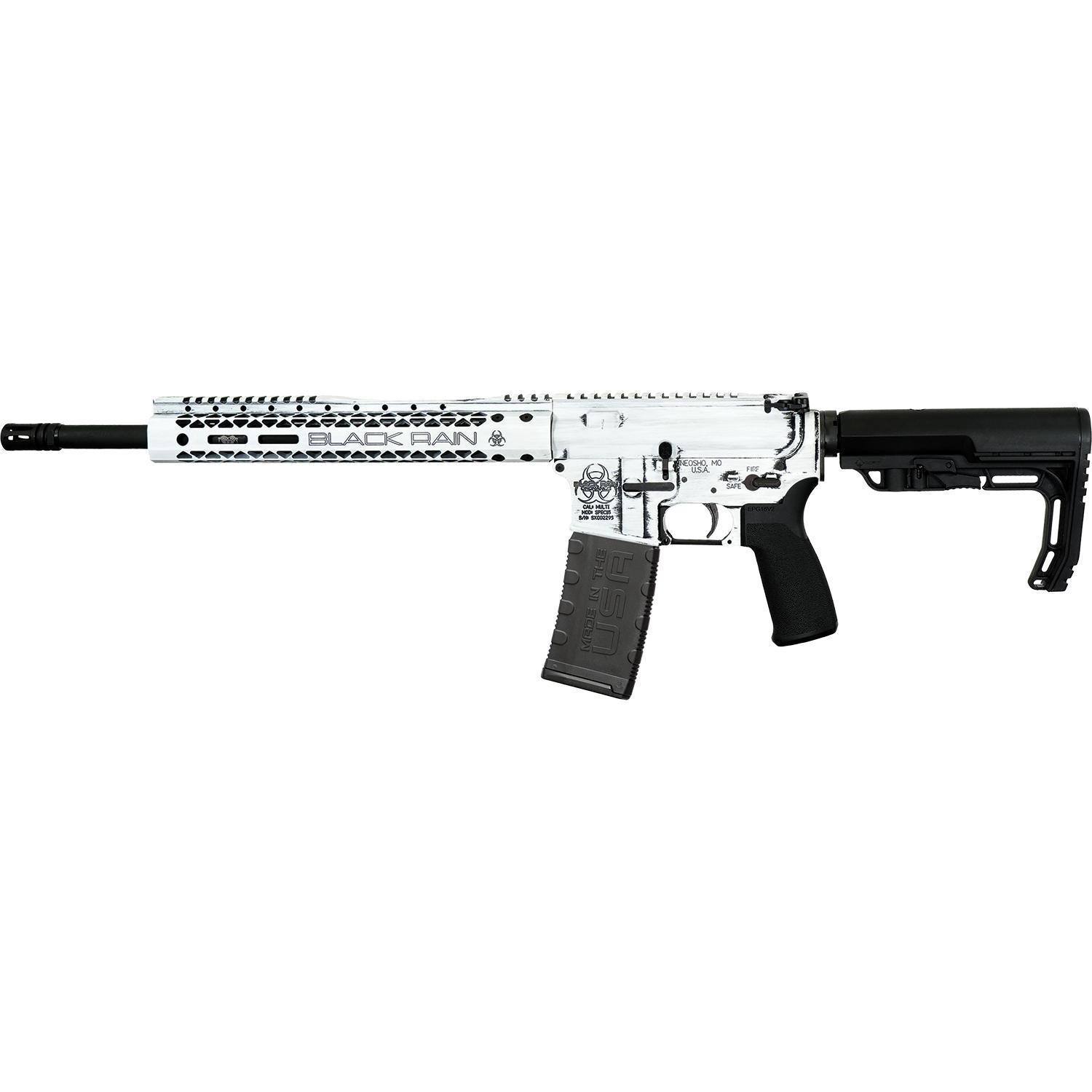 Black Rain Ordnance FUSION Battleworn White 5.56 NATO 16 in 30 Round - View 2