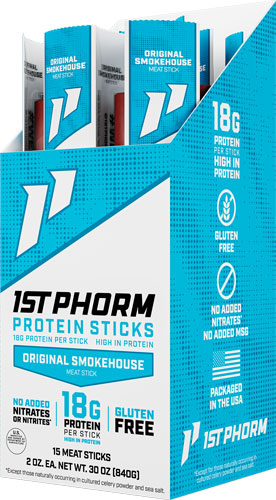 1ST PHORM PROTEIN BEEF STICKS ORIGINAL SMOKEHOUSE 15 - View 2