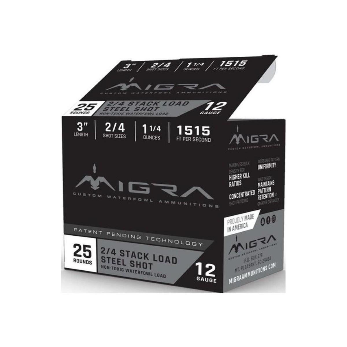 MIGRA M12AS24 12G 3" 2-4SHT 1.25 25/10 - View 2