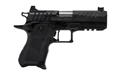 Oa Defense 2311 Pro Compact 9mm Luger 15+1 4.25" DLC Black Steel Optic Ready/Serrated Slide, Black Aluminum Frame w/Picatinny Rail, Black Polymer Grip, Ambidextrous - View 3