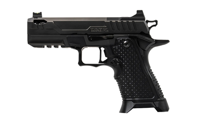 Oa Defense 2311 Pro Elite Compact Frame 9mm Luger 21+1 4.25" Ported Barrel, DLC Black Steel Optic Ready/Serrated Slide, Black Aluminum Frame w/Picatinny Rail, Black Aluminum Grip, Ambidextrous - View 2