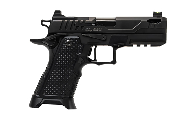 Oa Defense 2311 Pro Elite Compact Frame 9mm Luger 21+1 4.25" Ported Barrel, DLC Black Steel Optic Ready/Serrated Slide, Black Aluminum Frame w/Picatinny Rail, Black Aluminum Grip, Ambidextrous - View 3