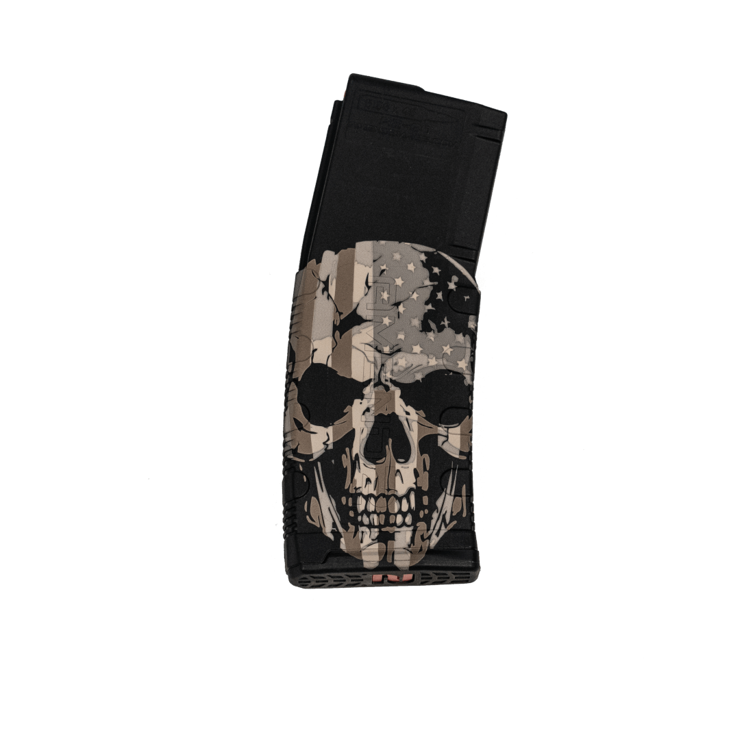 Black Rain Ordnance Lasered AR15 Magazine Skull with Flag 30 rd. - View 2