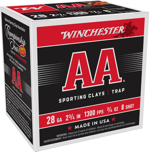 Winchester AA SS 28GA 2-3/4" .75oz #8 Shot 1300FPS - View 2