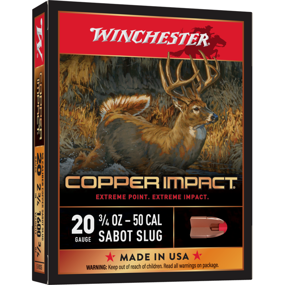 Winchester X20DSLF 20 Gauge 2.75 in 3/4 oz Sabot Slug 5 Rounds - View 2