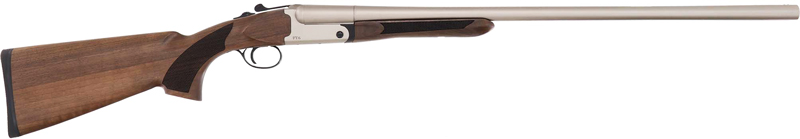 Pointer FT6 Side-by-Side 12GA Shotgun, 28-Inch Nickel Barrel, Turkish Walnut Stock, Checkered Grip & Forend, 5 Chokes, Barrel Selector, Extractors - View 2