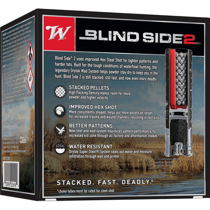 Winchester Ammo XBS12LBB Blind Side 2 12 Gauge 3.50" 1 5/8 oz 1400 fps BB Shot 25 Bx/10 Cs - View 3