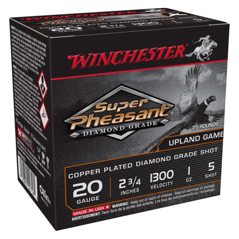 Winchester Ammo SPDG205 Super Pheasant Diamond Grade 20 Gauge 2.75" 1 oz 1300 fps 5 Shot 25 Bx/10 Cs - View 2