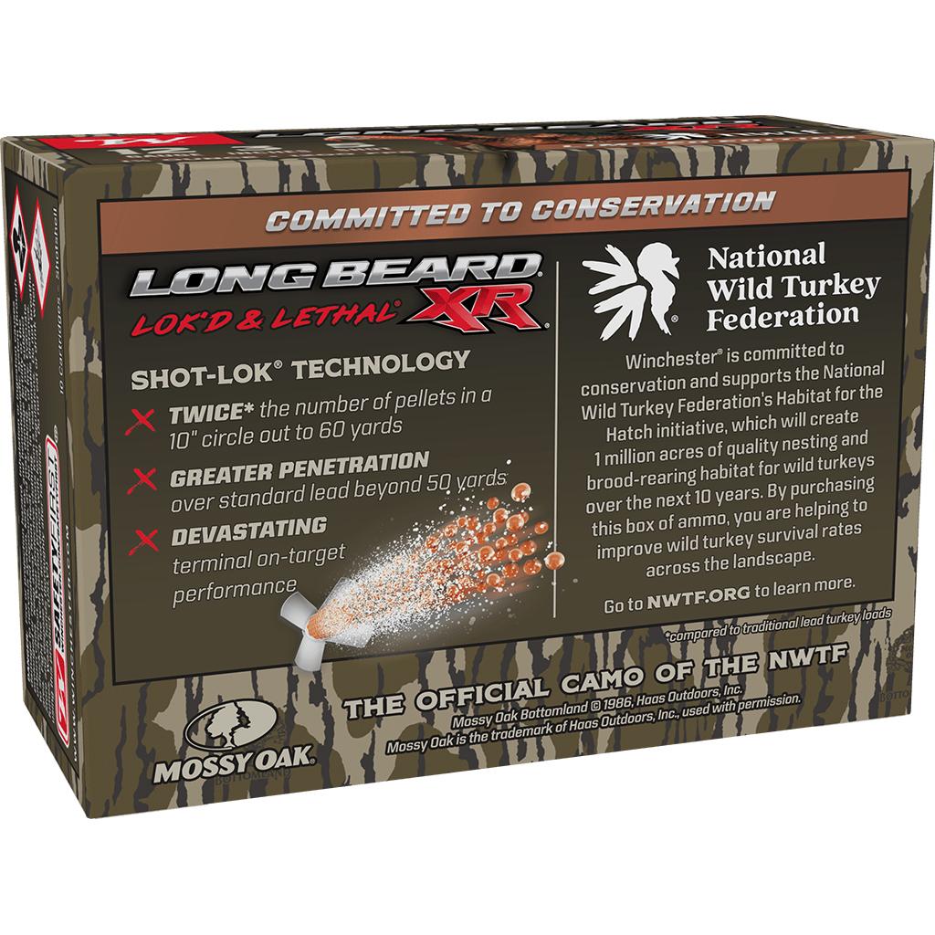 Winchester Long Beard XR Shotgun Ammo 12 ga. 3 in. 1.75 oz. 5 Shot NWTF Anniversary 10rd - View 2