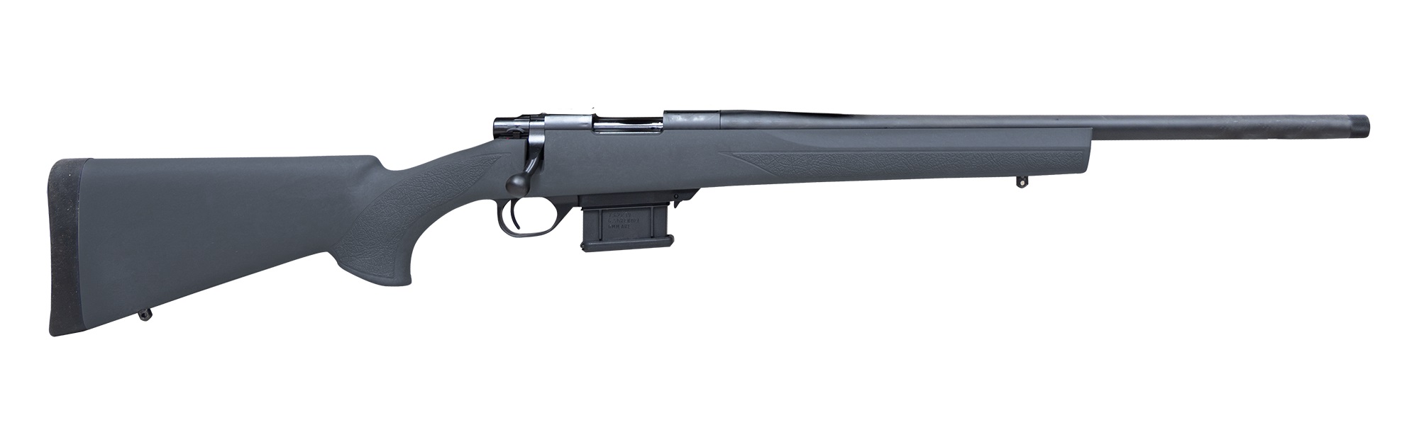 Howa HMA60804B M1500 Mini Action 6MM ARC, 20" Heavy Threaded Barrel, Black HTI Synthetic Stock, Right Hand - View 2