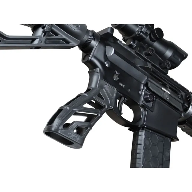 Adaptive Tactical AT01900 Lightweight Tactical Grip Black Polymer 25 deg Angle - View 3