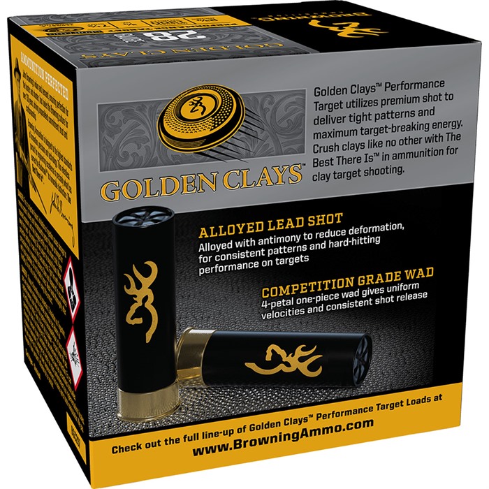 Browning Ammo BGC287 Golden Clays 28Gauge 2.75" 3/4oz 7.5Shot 25 Per Box/10 Case - View 3