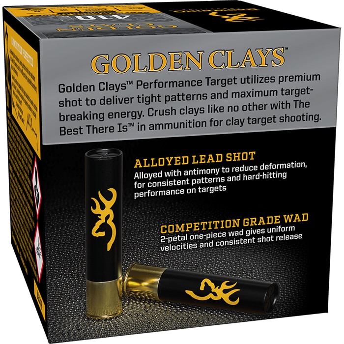 Browning Ammo BGC418 Golden Clays 410Bore 2.50" 1/2oz 8Shot 25 Per Box/10 Case - View 3