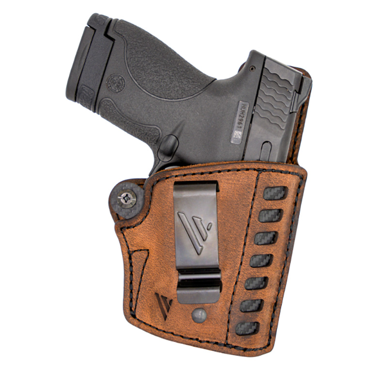 Versacarry CD2112 Compound G2 IWB Holster, Brown Leather/Kydex, Size 2 - View 2