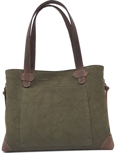 Versacarry CPCOWB Conceal Carry Purse Canvas Olive Green Tote - View 2