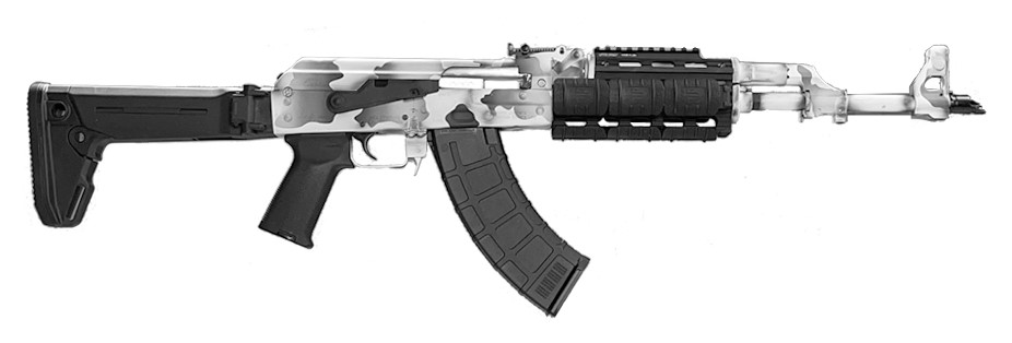 Zastava ZPAPM70 7.62x39 Camo Cerakote Black Rail - View 2