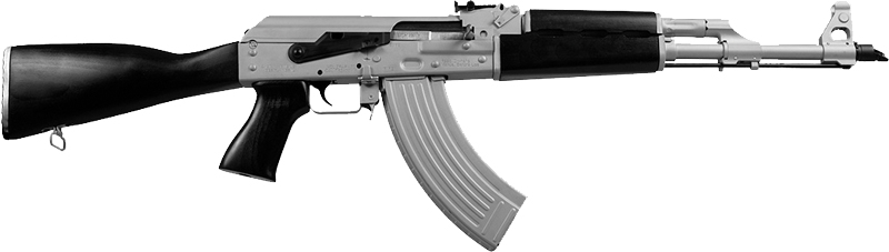 Zastava ZPAPM70 Rifle 7.62x39 Silver Cerakote 30rd Black Stock - View 2